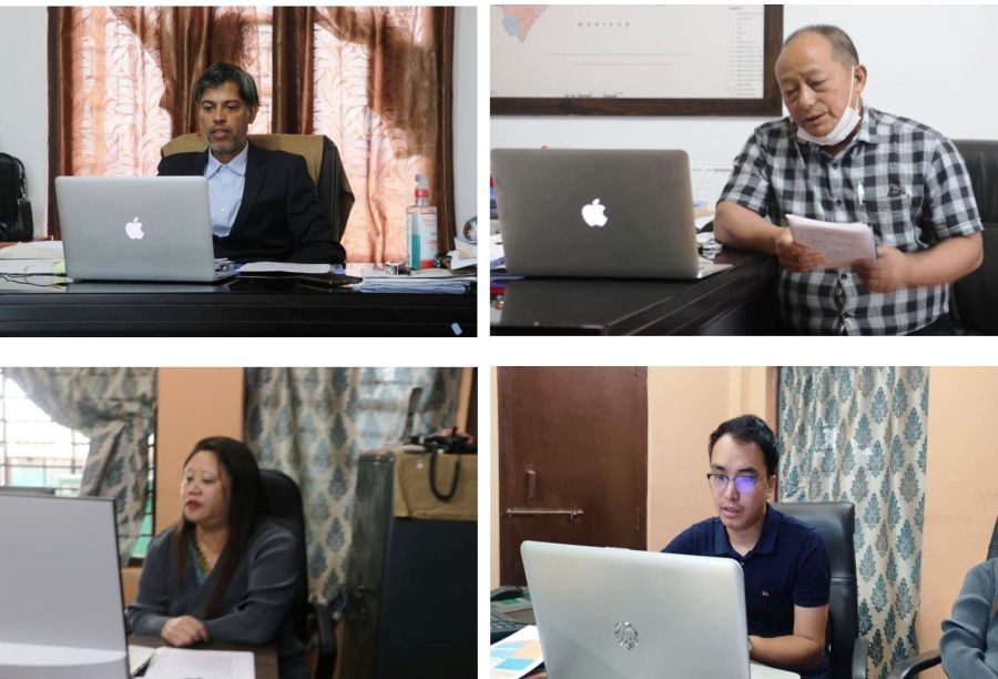 Officials attending the training through virtual mode in connection with conduct of Special Summary Revision of Electoral Roll on September 24. (Photo Courtesy: CEO Nagaland office)